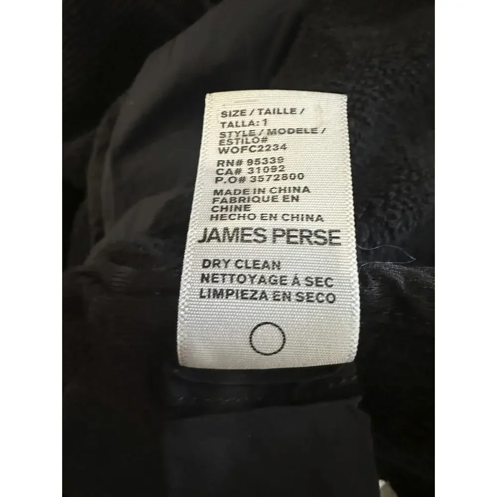 James Perse x Yosemite Mixed Media Jacket Zip Puffer Black Size 1 US Small - Picture 14 of 16